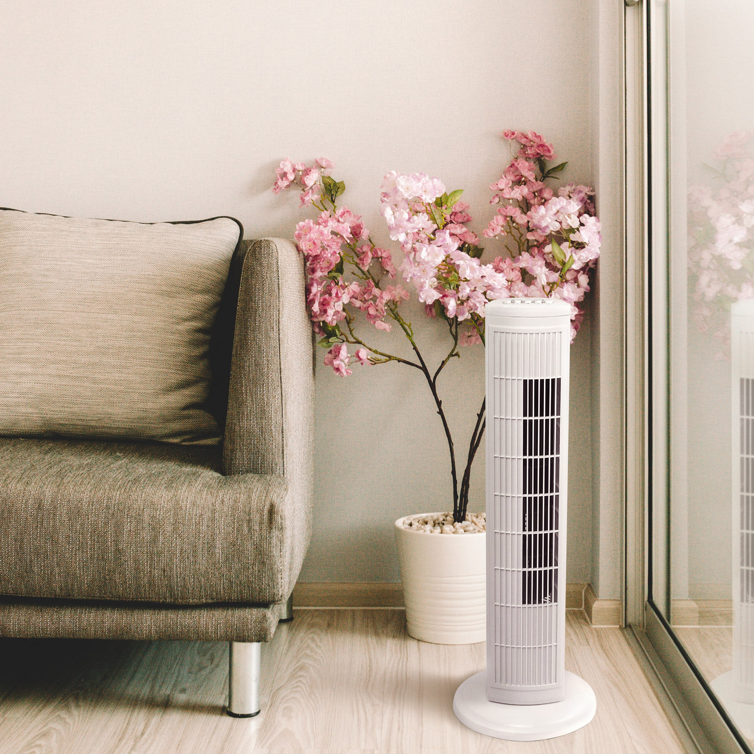 Brentwood 7.25'' Oscillating Tower Fan 