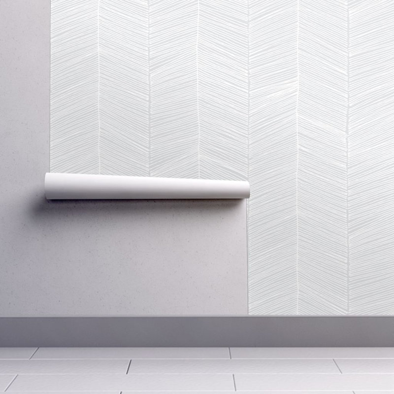 Ivy Bronx Deckland Chevron Removable Peel And Stick Wallpaper