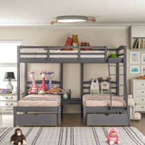 3 level bunk bed
