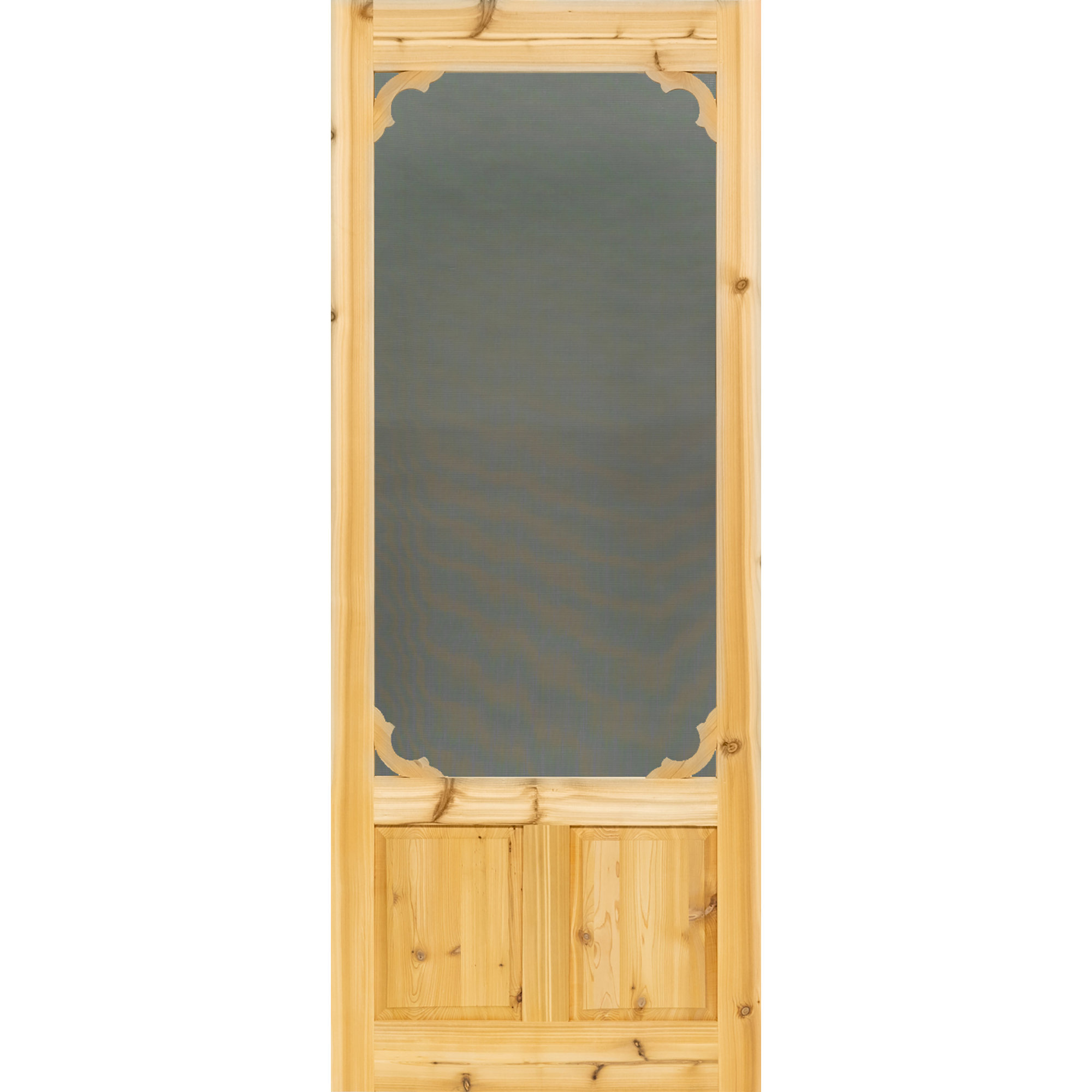 Kiby Unfinished Cedar Slab Screen Door Wayfair