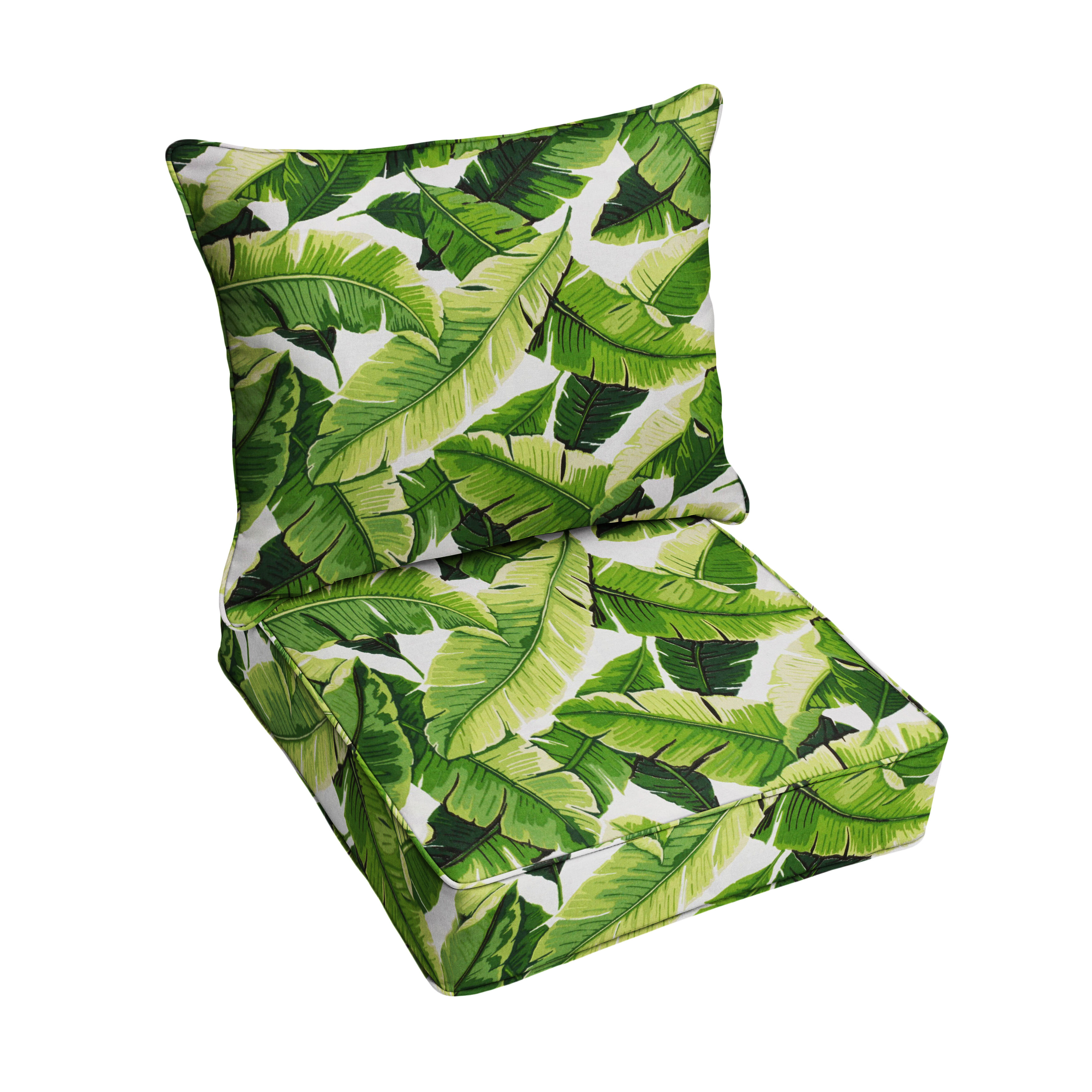 tropical print outdoor cushions