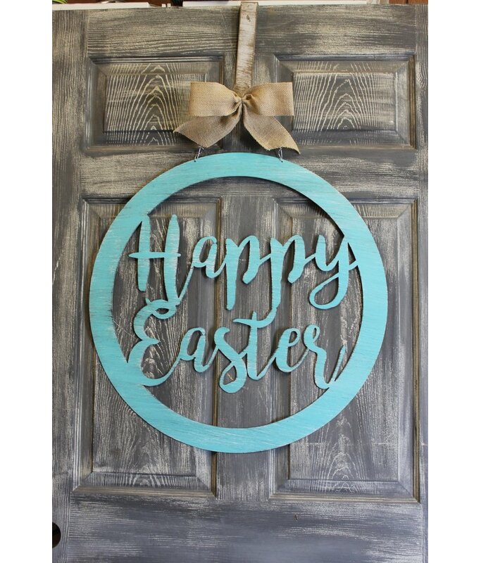 Easter Decoration Wall Signs - Happy Easter Door Hanger Sign