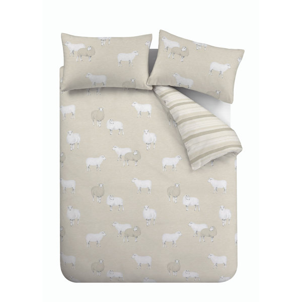 Catherine Lansfield Brushed Cotton Sheep Duvet Cover Set & Reviews