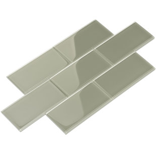 Light Grey Gl Subway Tile Wayfair 3 X 6 Gl Subway Tile In Light Gray