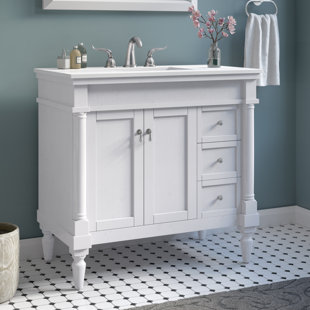 Bathroom Vanity With Legs Wayfair Deina 36 Single Bathroom Vanity Set