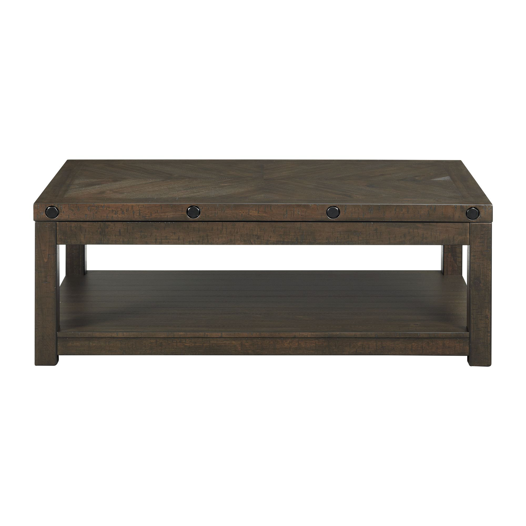 Williston Baddeley Lift Top Floor Shelf Coffee Table with Storage