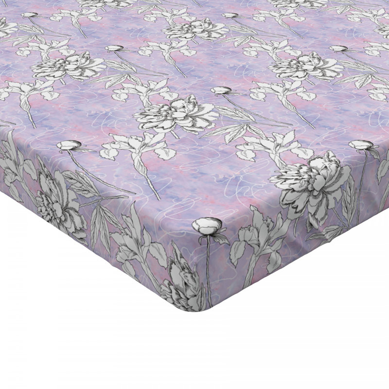 East Urban Home Romantic Floral / Flower Fitted Sheet Wayfair