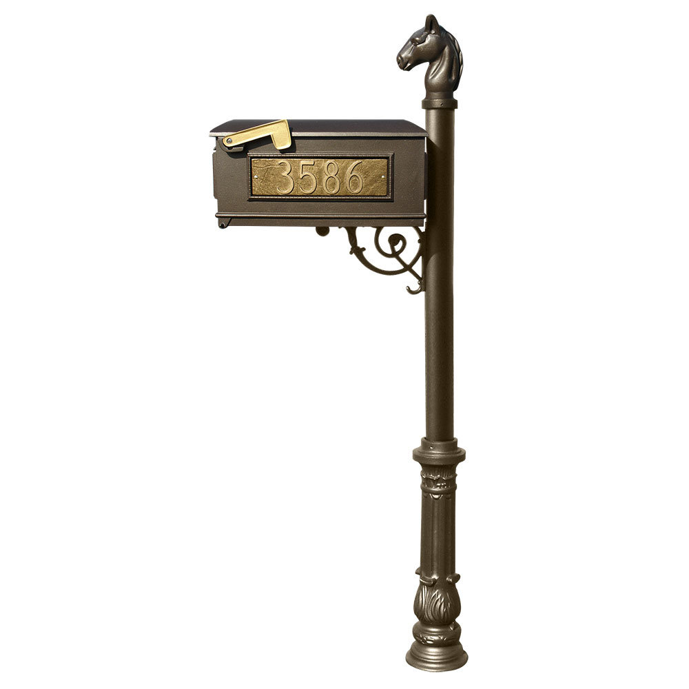 Qualarc Lewiston Locking Post Mounted Mailbox Wayfair