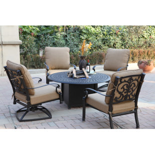 Palazzo Sasso 5 Piece Conversation Set with Cushions