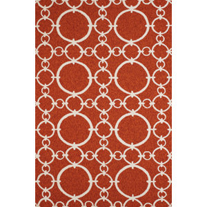 Chainweaver Hand-Woven Terracotta Indoor/Outdoor Area Rug