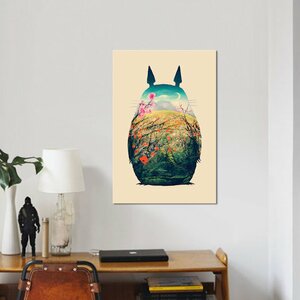 'Tonari no Totoro' Graphic Art Print on Wrapped Canvas