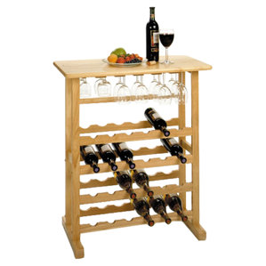 Basics 24 Bottle Floor Wine Bottle Rack by Winsome
