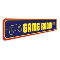 Nursery Art Personalized Sign 5 x 10 Sign Rustic Game Controller Room Sign Kids Door Sign Kids Name Gamers Sign