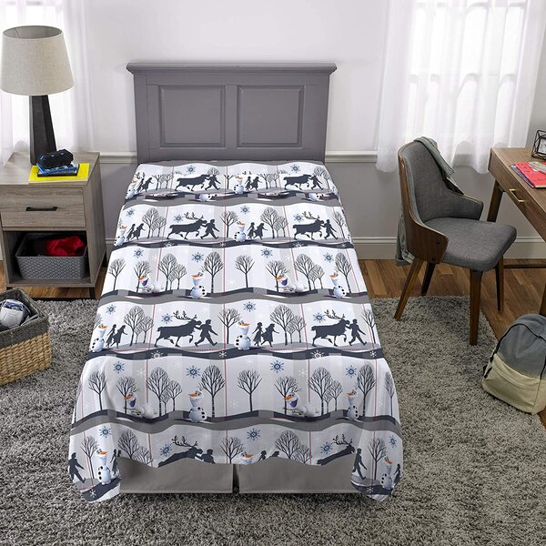4 pcs Disney Frozen Olaf Full/Twin comforter Sheet set sheets New  Set Bedding 