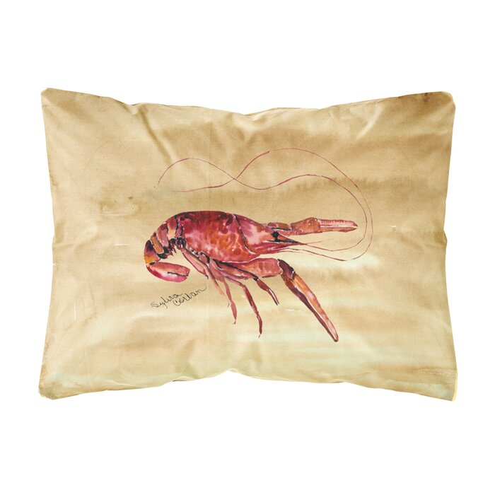 Crawfish Indoor Outdoor Throw Pillow