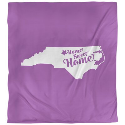 Home Sweet Greensboro Duvet Cover East Urban Home Size: King Duvet Cover, Color: Violet, Fabric: Microfiber