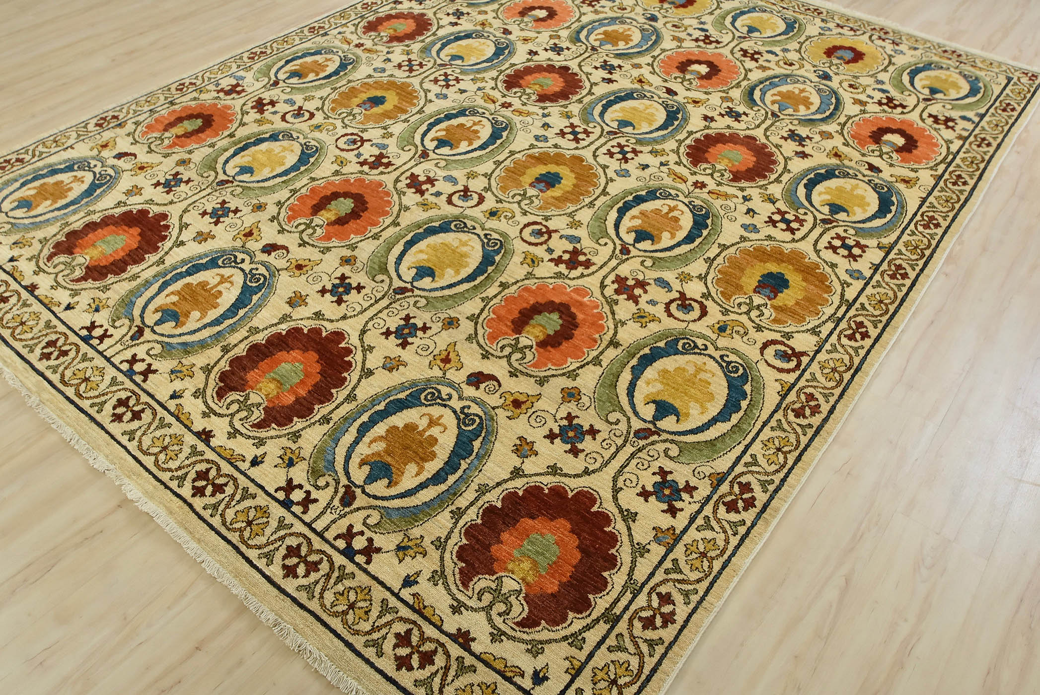 Bloomsbury Market One Of A Kind Suren Hand Knotted Beige 8 1 X 10 Bloomsbury Market One Of A Kind Suren