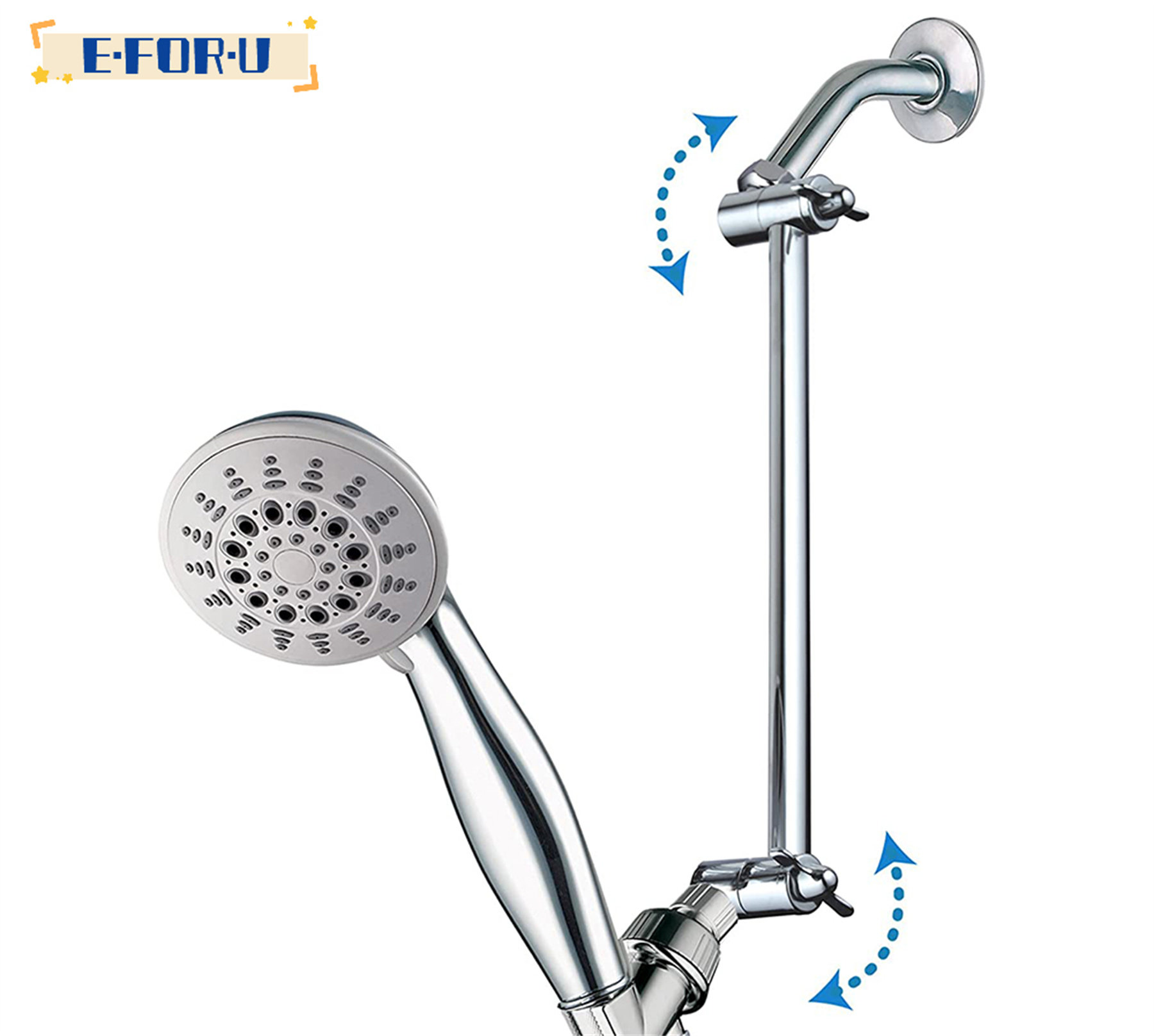 E.FOR.U Solid Brass Adjustable Shower Extension Arm Wayfair