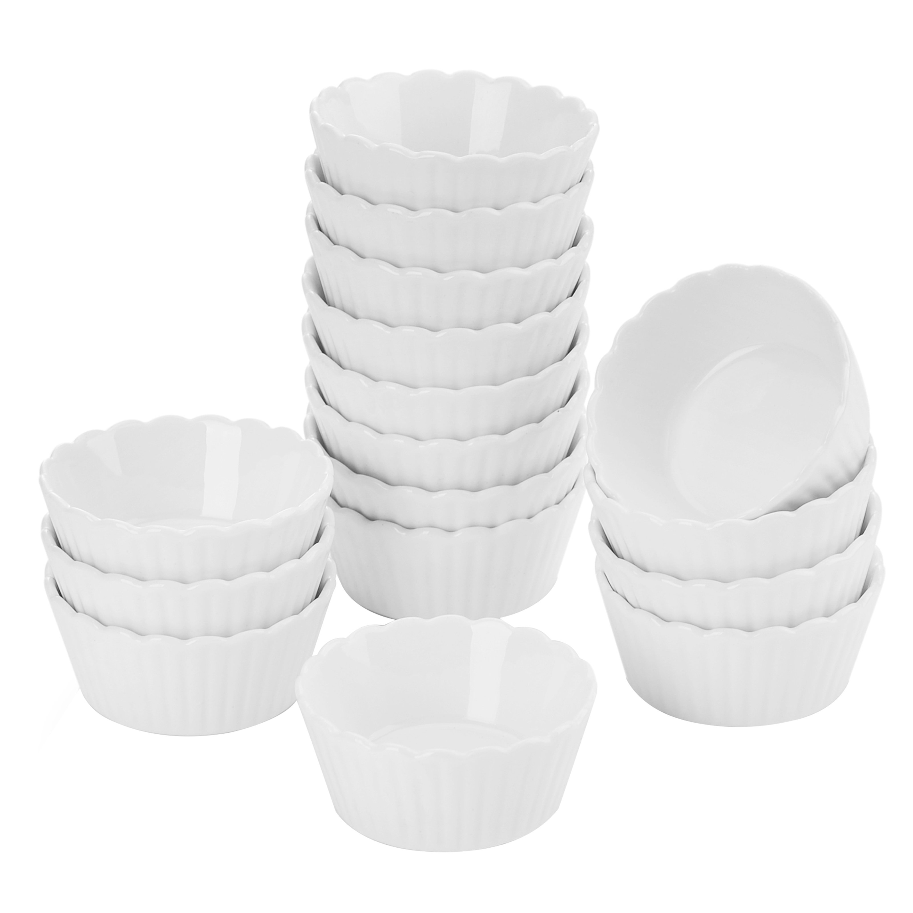 Malacasa 1.69 oz. Porcelain China Round Ramekin Dish Set Wayfair