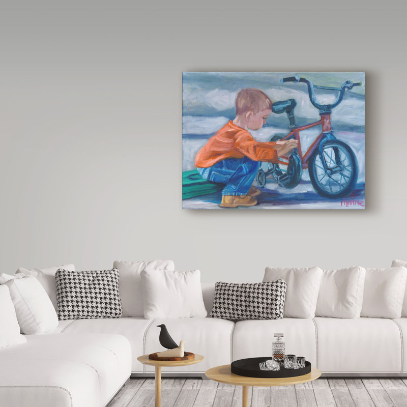 Trademark Art Like Father Like Son Oil Painting Print On Wrapped