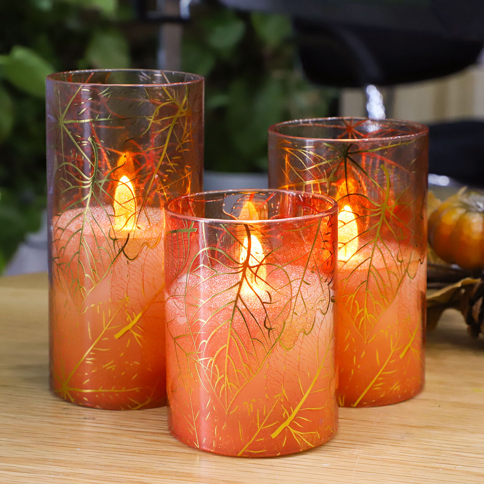 The Party Aisle™ 3 Piece Pillar Candle Set | Wayfair