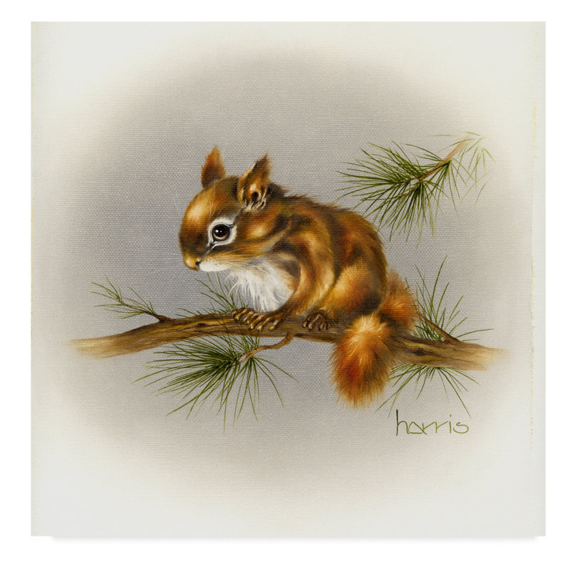 Winston Porter Rockabye Baby Squirrel Acrylic Painting Print On
