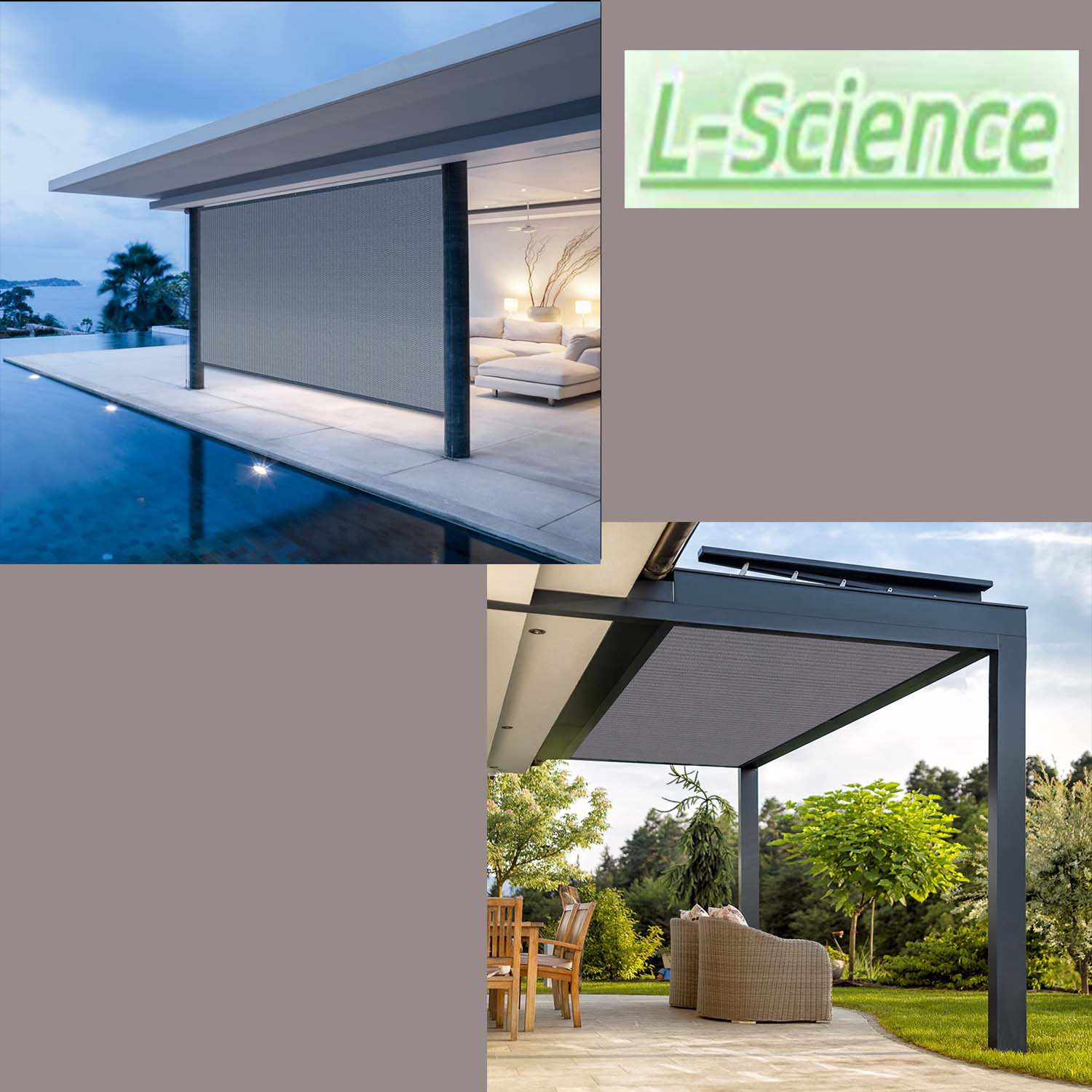 LScience Shade Fabric Sun Shade Cloth Privacy Screen With Grommets For