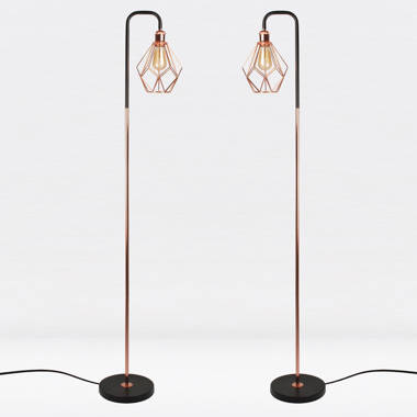 talisman black and copper lamp with diablo shade