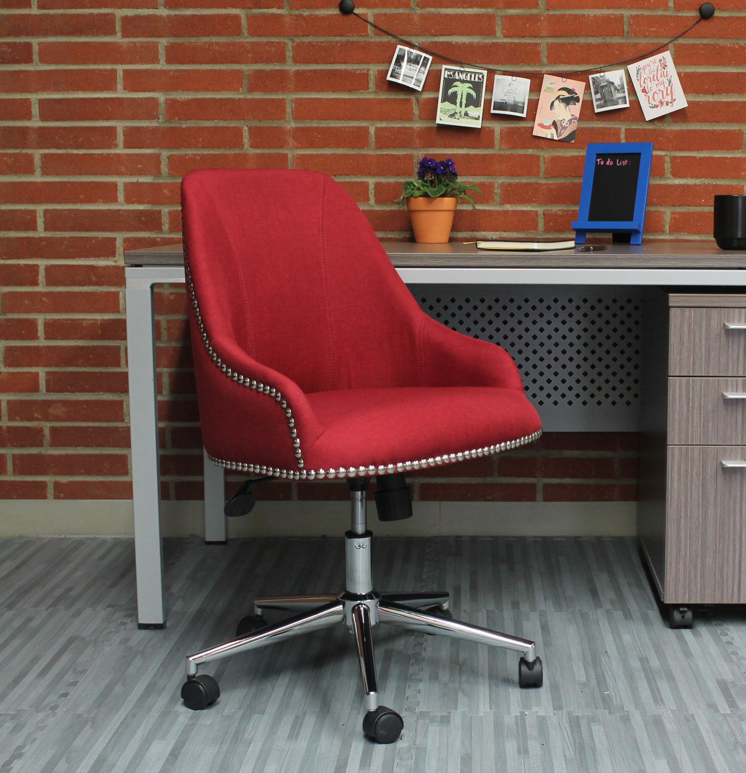 Mercury Row Ried MidBack Desk Chair & Reviews Wayfair