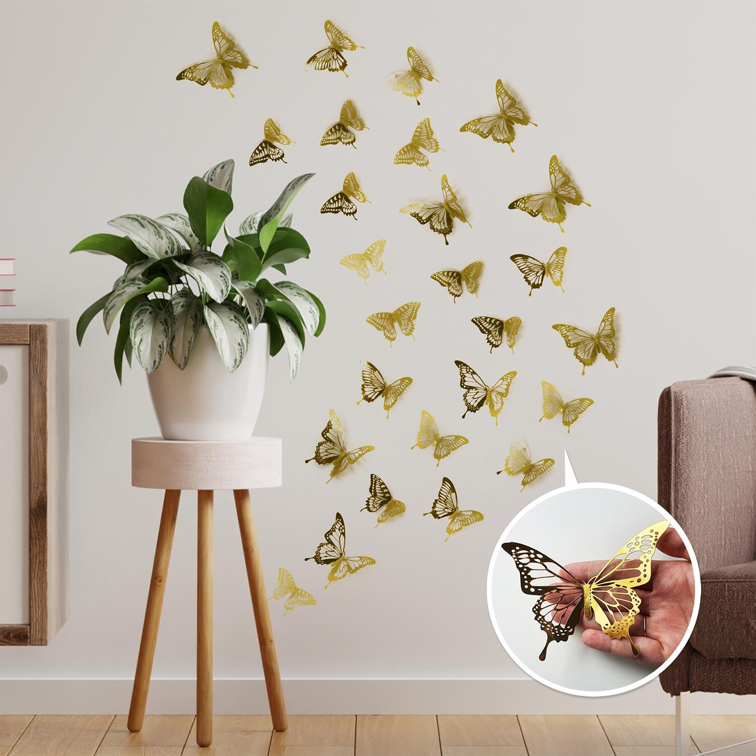 Rosdorf Park Realistic 3D Butterflies Wall Decal | Wayfair