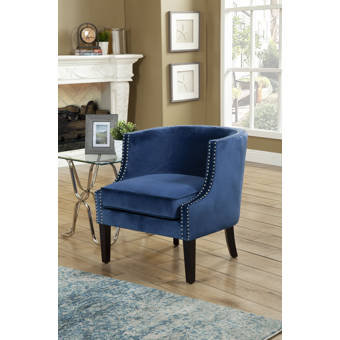 Everly Quinn Castiel 30 W Faux Leather Barrel Chair Wayfair