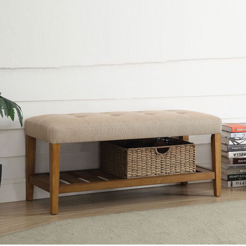 Loon Peak Scherer Upholstered Shoe Storage Bench Wayfair