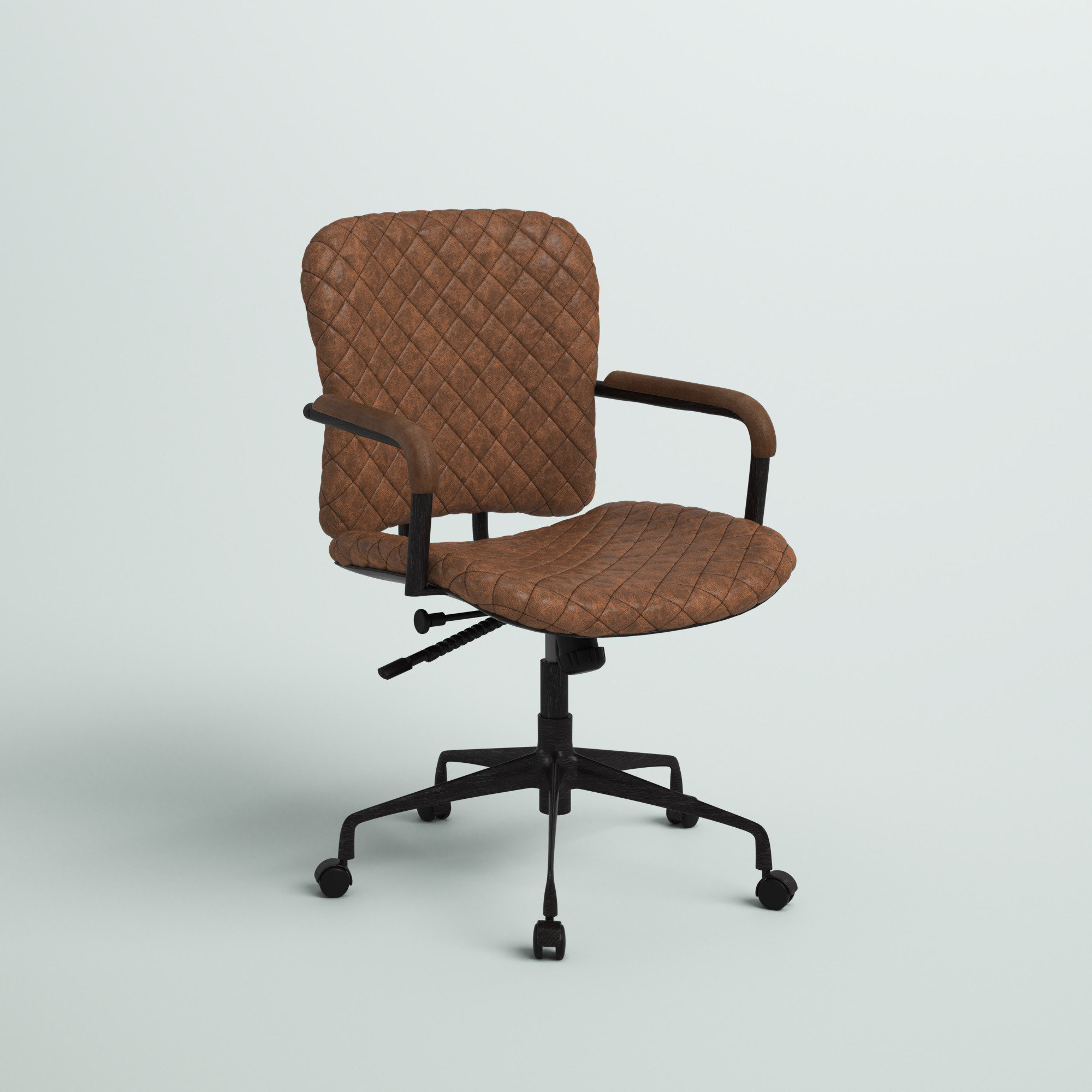 Steelside™ Jadon Genuine Leather Task Chair & Reviews Wayfair