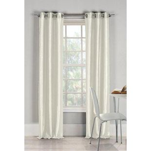 Ivory And Cream Silk Curtains Drapes You Ll Love In 2020 Wayfair