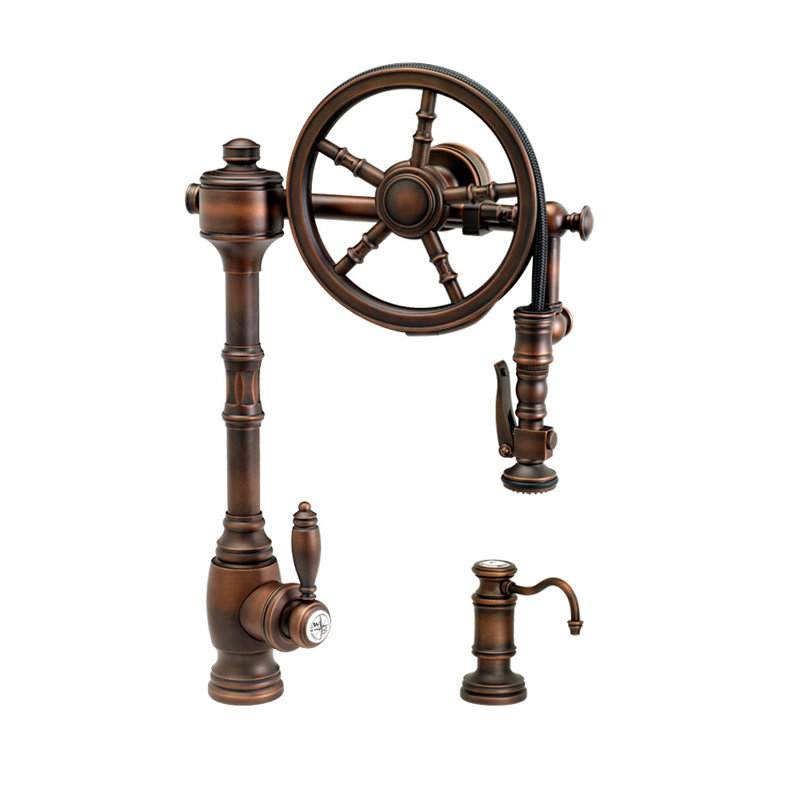 Waterstone The Wheel Pull Down Single Handle Kitchen ...