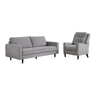 Drumheller Reclining 2 Piece Leather Living Room Set