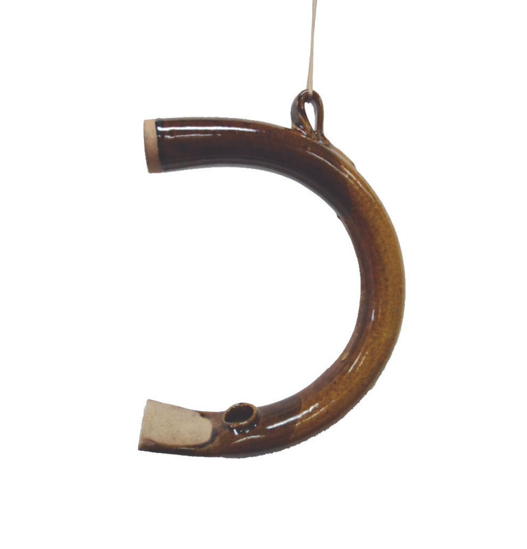 Birds Choice Hand Crafted Curved Pottery Decorative Bird Feeder