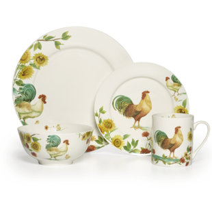 Tuscan Rooster Dinnerware Sets | Wayfair Tuscan Rooster Dinnerware Sets | Wayfair