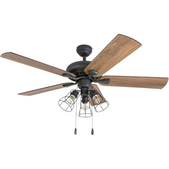 Three Posts 52 Sheyla 5 Blade Ceiling Fan Light Kit Included