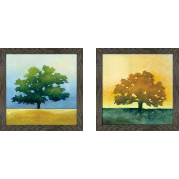 Winston Porter Under The Oak 2 Piece Framed Acrylic Painting