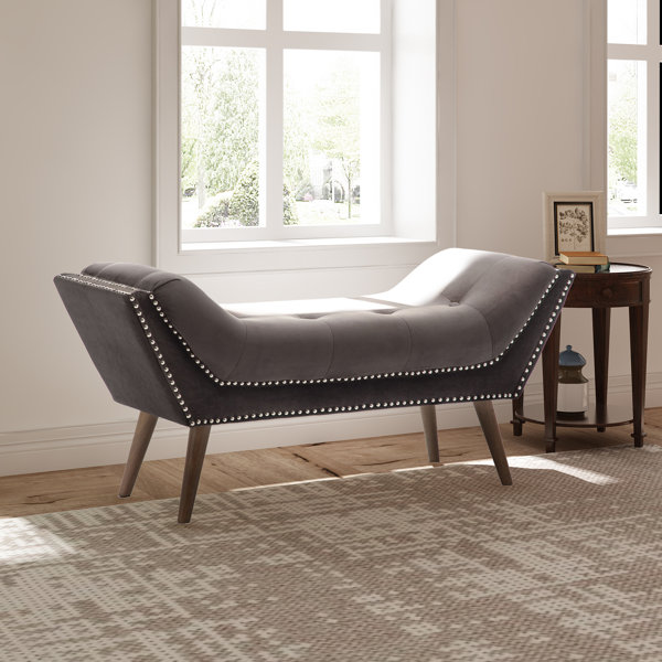 Nailhead Trim Entryway Bench Wayfair