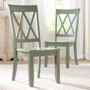 Mint Green Wooden Chairs Wayfair Saint Gratien Solid Wood Dining Chair Set Of 2