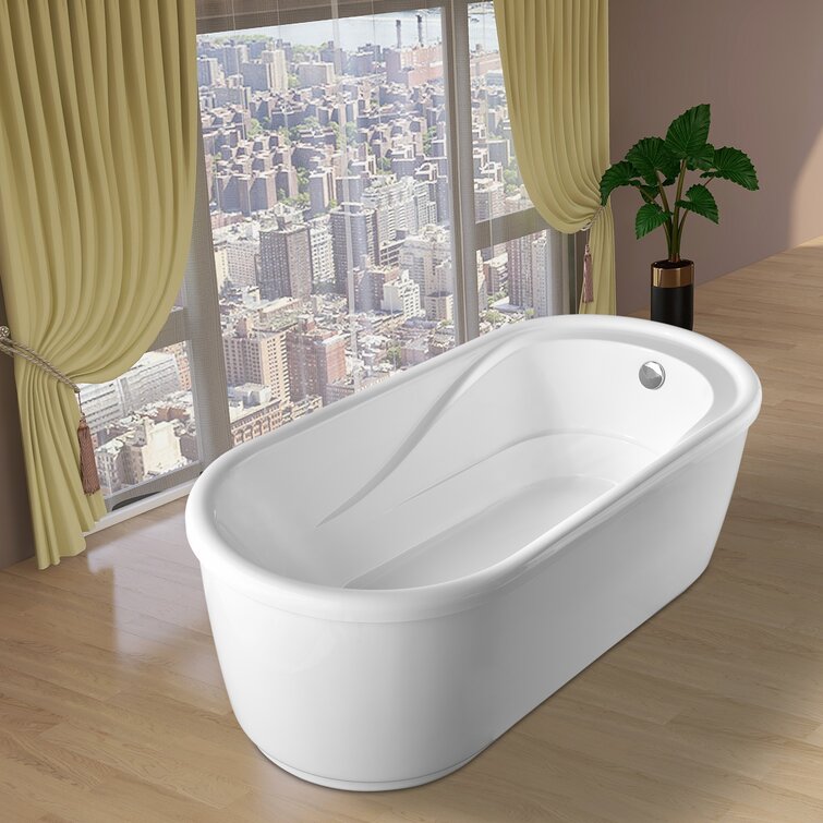 Vanity Art 59 X 30 Freestanding Soaking Bathtub Reviews Wayfair