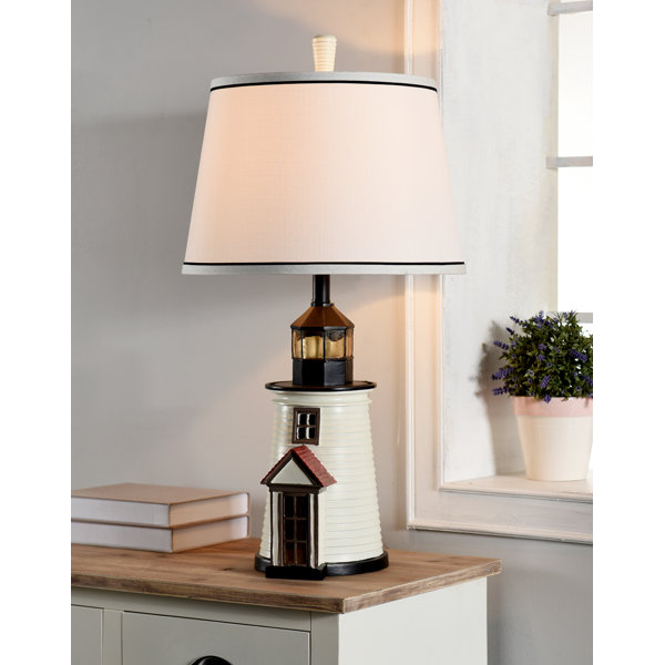 lighthouse table lamp with night light