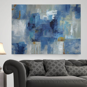 'Blue Morning' Painting Print on Wrapped Canvas
