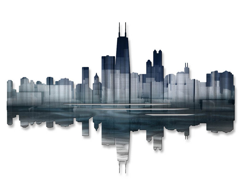 Chicago Reflection II Wall Décor