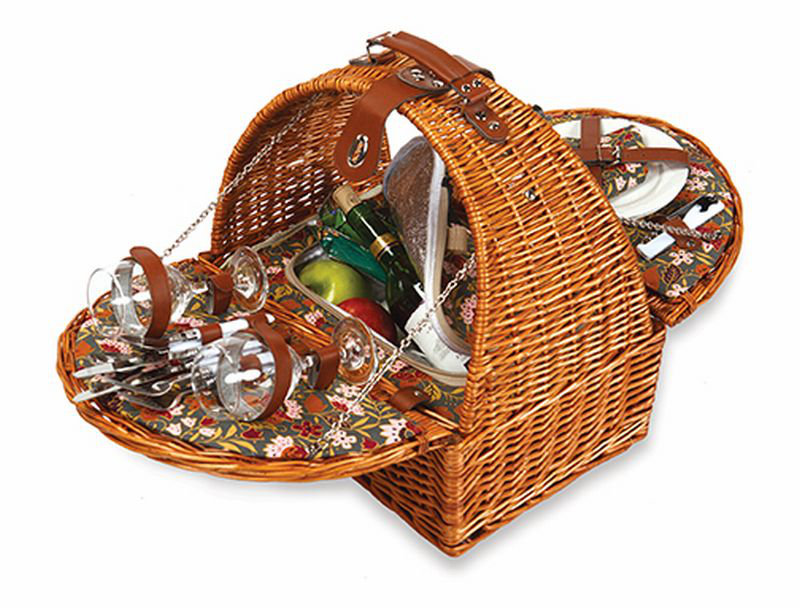 Picnic Plus by Spectrum Athertyn 2 Person Picnic Basket with Insulated