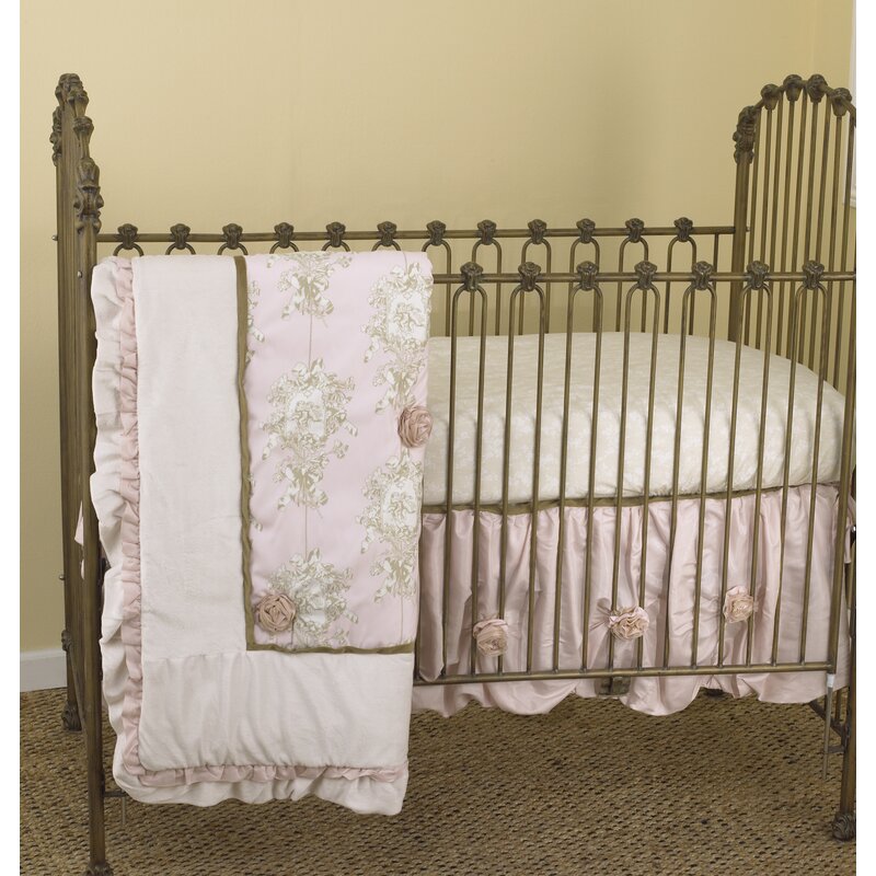 tan crib bedding