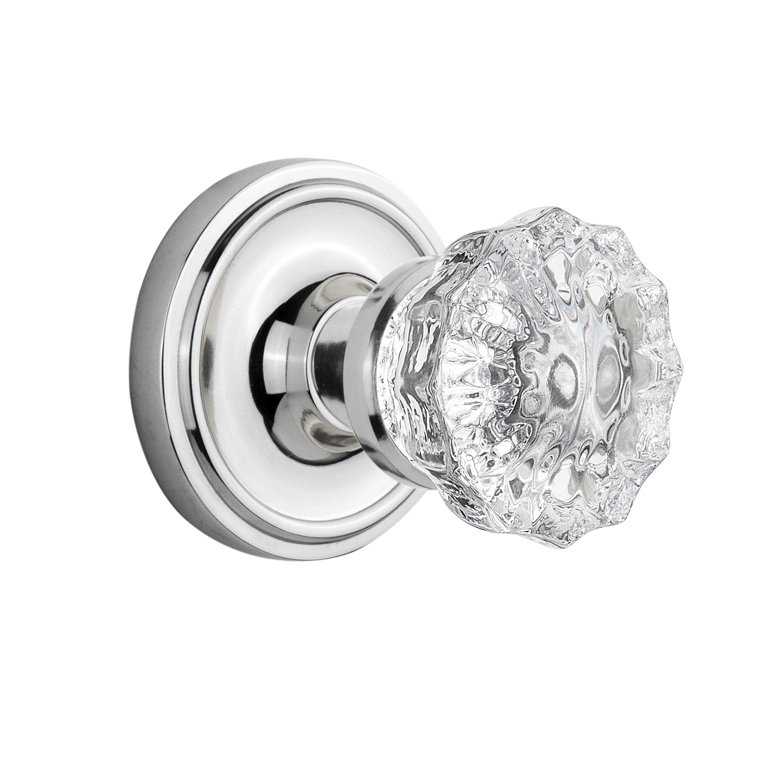 Nostalgic Warehouse Clear Crystal Double Dummy Door Knob With