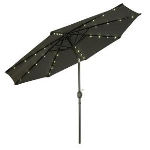 Black White Patio Umbrellas You Ll Love Wayfair Save